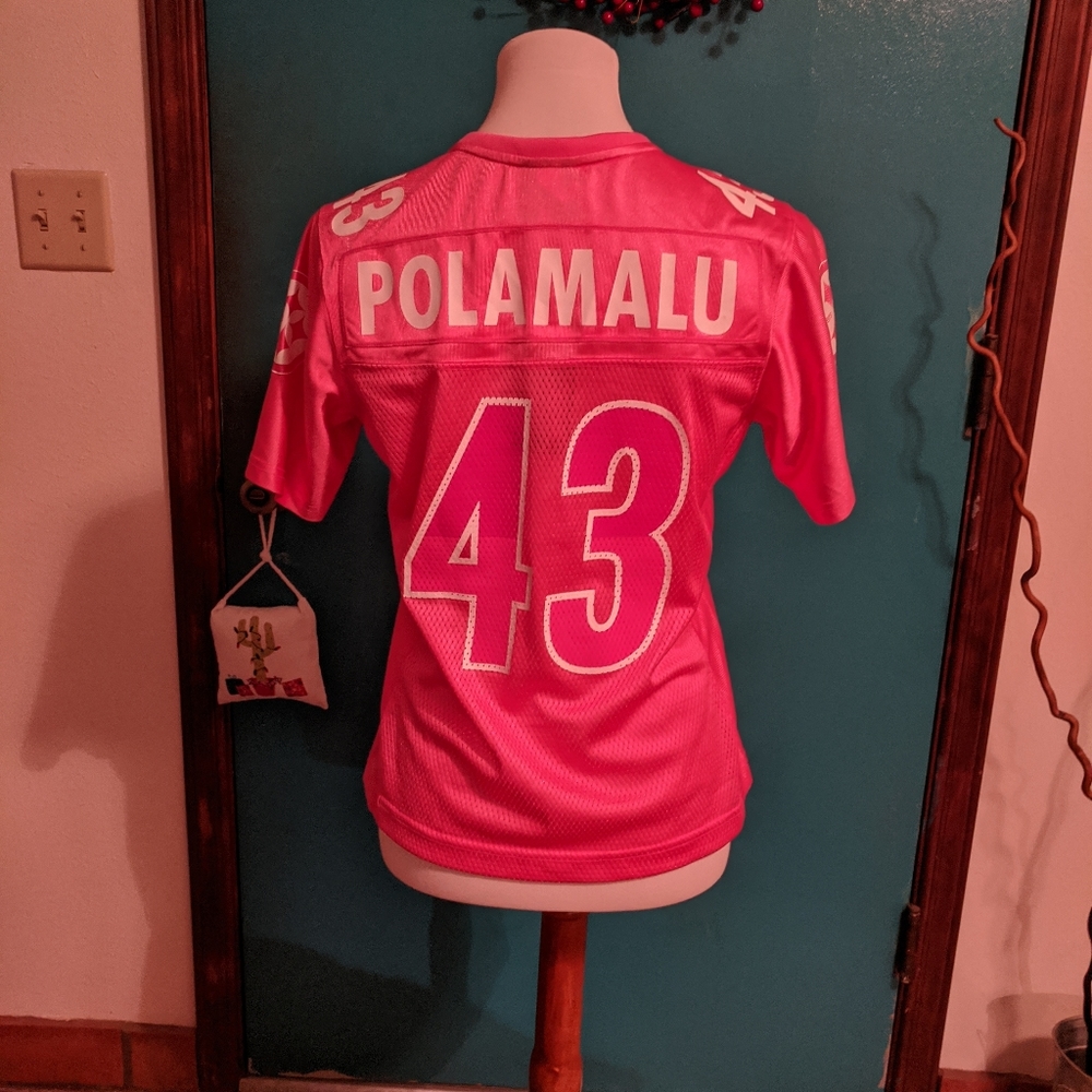 Polamalu NWT authentic NFL hot pink Jersey
